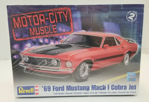 OakridgeStores.com | RESALE SHOP - Revell '69 Ford Mustang Mach 1 Cobra Jet 1/25 #85-4290 - BREV-85-4290-NS8426