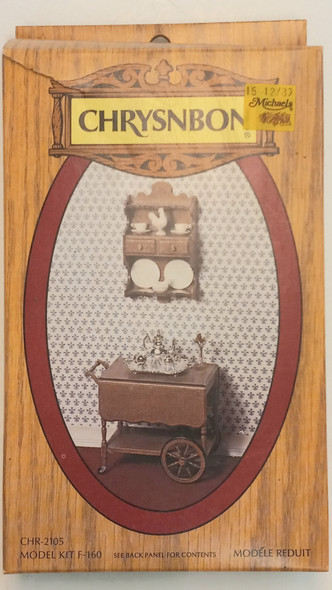OakridgeStores.com | RESALE SHOP - Chrysnbon 1" Scale Teacart and Shelf Furniture Kit #160 - DARU-F-160-NOB7625