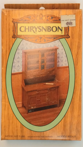 OakridgeStores.com | RESALE SHOP - Chrysnbon 1" Scale Kitchen Cabinet Furniture Kit #280 - DARU-F-280-NOB7627