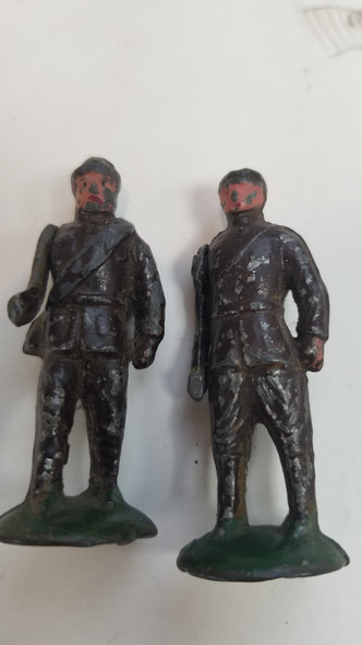 OakridgeStores.com | RESALE SHOP - VTG Unbranded 2 Brown Lead Soldiers in Walking Position 2" tall - LRBR-2BLWP-U7605