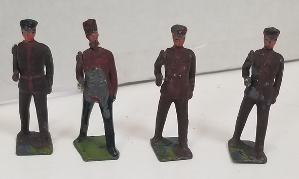 OakridgeStores.com | RESALE SHOP - Britains Vtg. Misc. Train Conductor/ Soldiers 2" Lead Figures - LRBR-4MISCBRIT-U7617