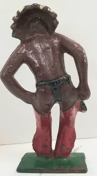 OakridgeStores.com | RESALE SHOP - Barclay/ Grey Iron Native American Chief 3" Metal Figure - LRBR-CHIEF-U7678