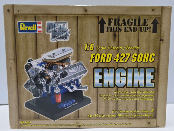 OakridgeStores.com | RESALE SHOP - Revell Ford 427 SOHC Engine 1:6 Scale Metal Body Model Kit c2004 - PAER-112-85-1565-NS1241
