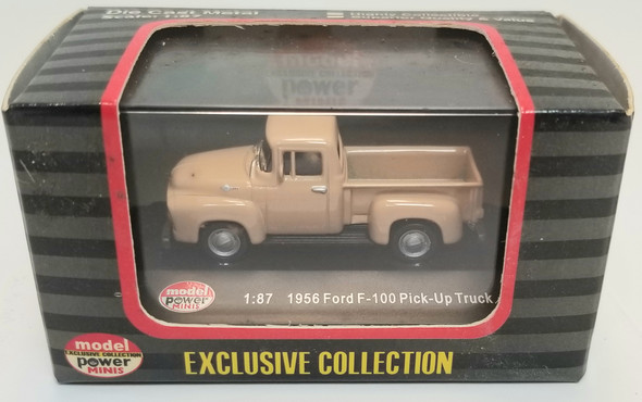 OakridgeStores.com | RESALE SHOP - Model Power 1:87 1956 Ford F-100 Pickup Truck Light Tan Exclusive Ed. #19232 - PAER-19232-NOB7805 CNSG037135192324