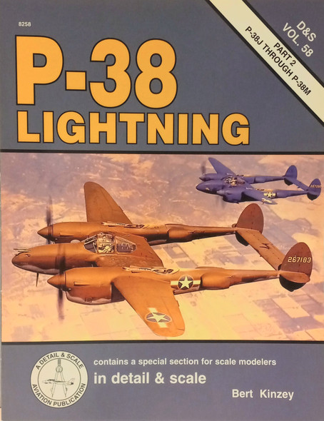 OakridgeStores.com | RESALE SHOP - Bert Kinzey - Detail & Scale Aviation - P-38 Lightning - D&S Vol. 58 - STORE-8258-LN8317 CNSG9781888974119