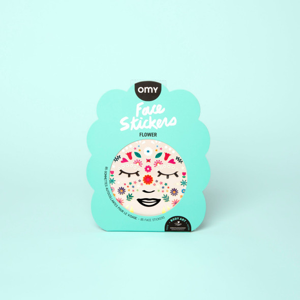 OakridgeStores.com | OMY - Face Stickers - Flowers - Face Sticker Set - FACE01 3760301403081