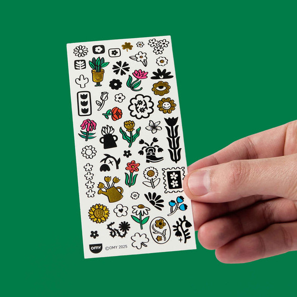 OakridgeStores.com | OMY - Flash Tattoo - Flower Power - Temporary Tattoo Sheet - FLASH01 3760301405832