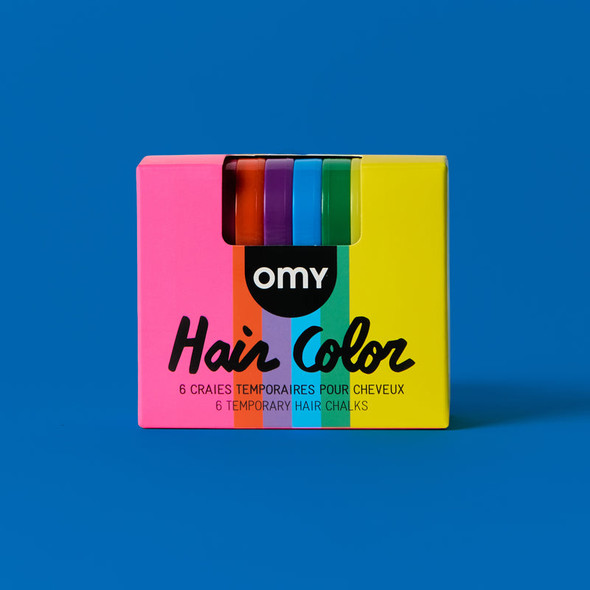 OakridgeStores.com | OMY - Hair Chalk - 6-Color Temporary Hair Chalk Set - HAIR01 3760301403333