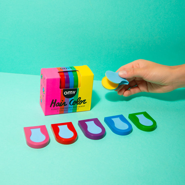 OakridgeStores.com | OMY - Hair Chalk - 6-Color Temporary Hair Chalk Set - HAIR01 3760301403333