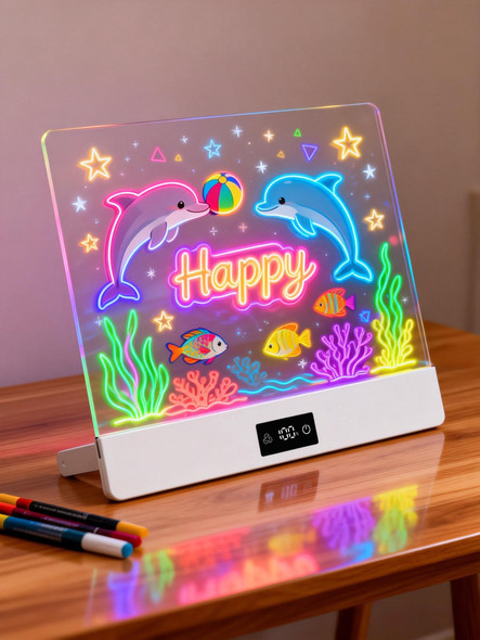 OakridgeStores.com | Wireless Express - Color Me Tablet - LED Drawing Board for All Ages, Rechargeable, 7 Markers - LEDBOARD 850070462488