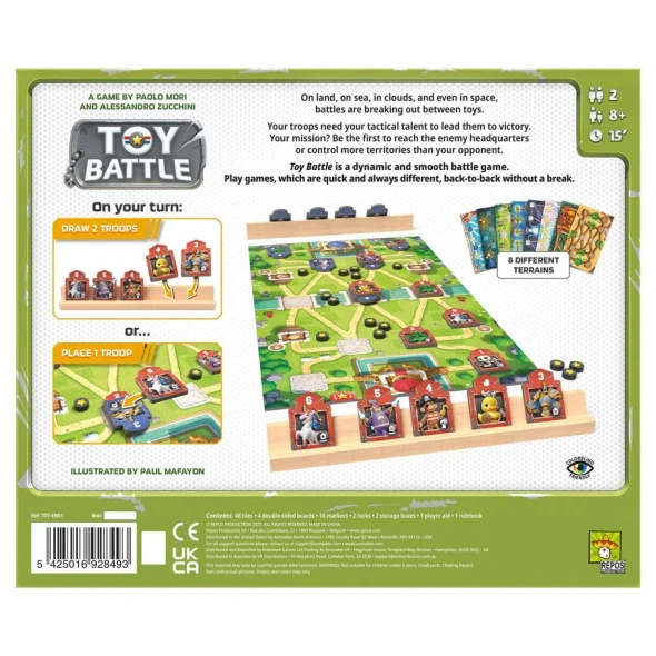 OakridgeStores.com | Asmodee - Toy Battle - Tactical Abstract Board Game for Ages 8+, 2 Players - TOYEN01 5425016928493
