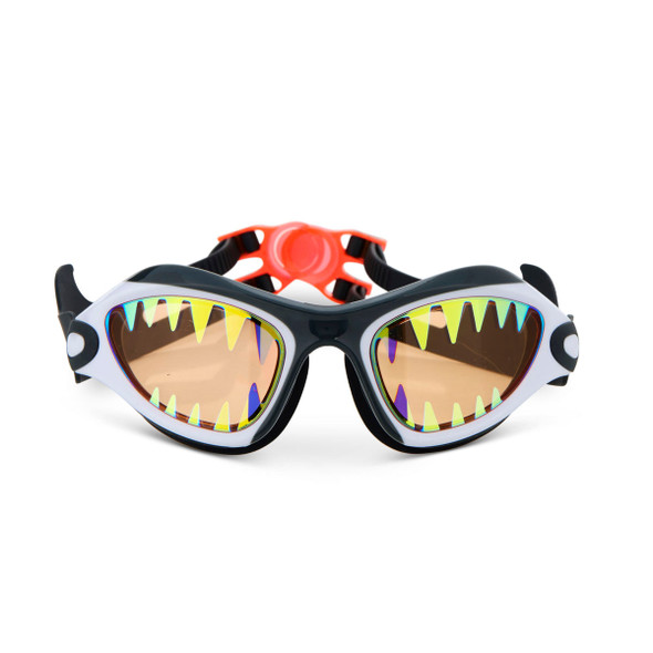 OakridgeStores.com | Bling2O - Great Bite White Megamouth Kids' Swim Goggles - Ages 6+, UV & Anti-Fog, Latex-Free, Hard Case - 001B-MEGAMOUTH8B25-2996 810121612996