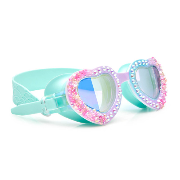 OakridgeStores.com | Bling2O - Bluetiful Seaquin Kids' Swim Goggles - Mermaid Heart-Shaped UV Anti-Fog for Ages 6+ - 001G-SEAQUIN8G-0500 850045540500