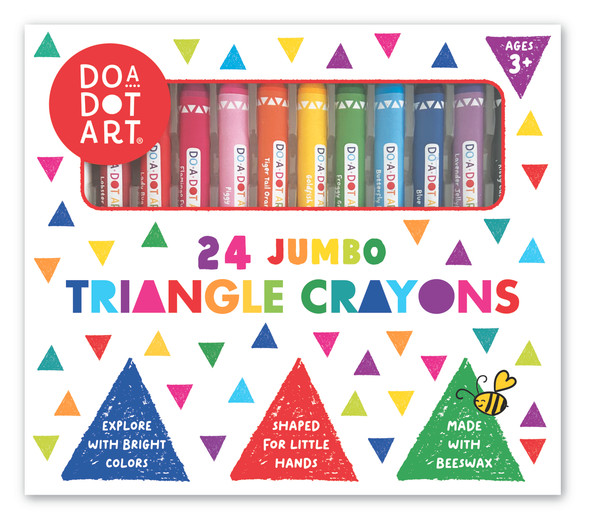 OakridgeStores.com | Do-A-Dot - Jumbo Triangle Crayons - Beeswax Crayons Set - 404 757098004044