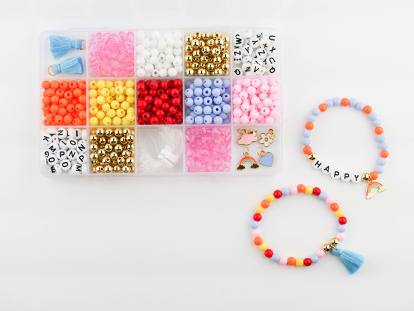 OakridgeStores.com | Stacked Sweetly - Color My World - DIY Stretchy Bracelet Craft Kit - KTF005