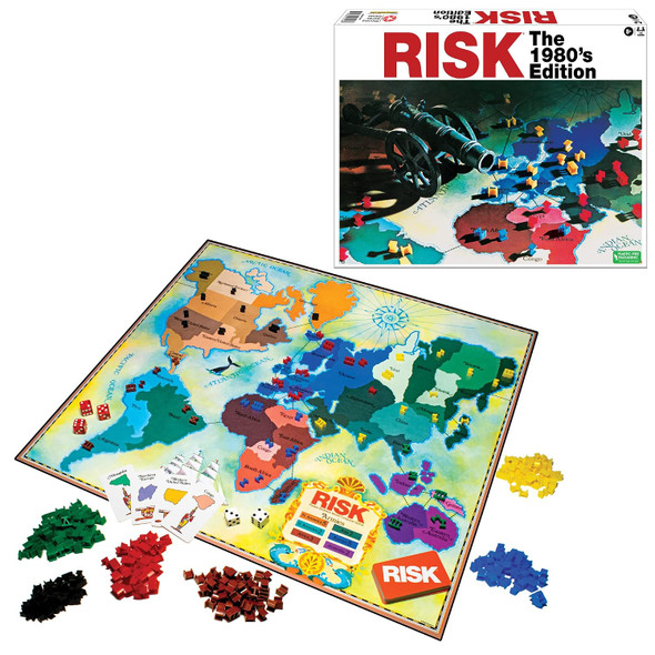 OakridgeStores.com | Winning Moves Games - Risk 1980's Edition - Classic Strategy Board Game for Ages 8+ - 1248 714043012486