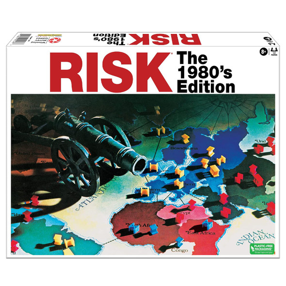 OakridgeStores.com | Winning Moves Games - Risk 1980's Edition - Classic Strategy Board Game for Ages 8+ - 1248 714043012486