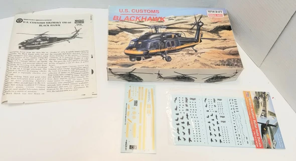 OakridgeStores.com | RESALE SHOP - Minicraft US Customs Blackhawk Helicopter 1/48 #11629 - BREV-11629-NOB8526