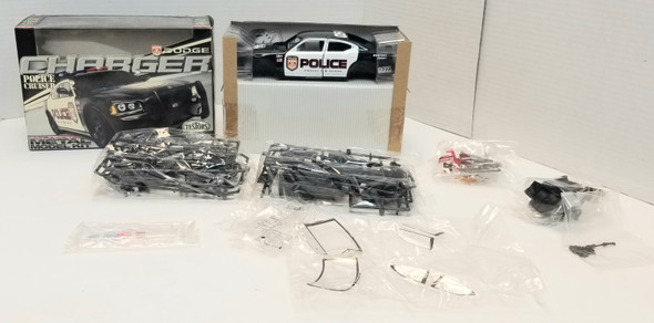 OakridgeStores.com | RESALE SHOP - Testors Dodge Charger Police Cruiser Ultra Detail Metal Model Kit #462001N 1/24 - BREV-462001N-LN8517