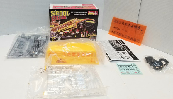 OakridgeStores.com | RESALE SHOP - Monogram "S'cool" School bus "Wildest Dual Engine Drag Machine" 1/24 #85-4080 - BREV-85-4080-NOB8487