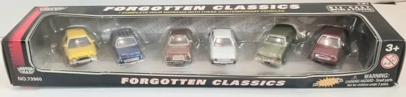 OakridgeStores.com | RESALE SHOP - Motor Max #73960 Forgotten Classics 6 pc Car Set For 1/87 Ho Scale - PAER-73960-NOB7785