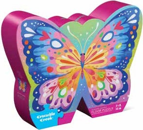 OakridgeStores.com | Crocodile Creek - "Butterfly Garden" - Floor Puzzle - 36 Piece Puzzle - 40793S 732396407933