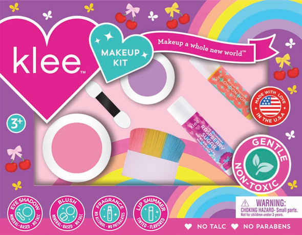 Klee Naturals - Blush and Tell - Cherry Go Round - 4-Piece Makeup Kit - KGT0510-FG