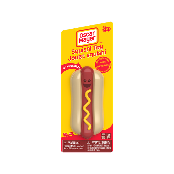 OakridgeStores.com | Incredible USA - Oscar Mayer Squishi Hot Dog - Slow-Rising Sensory Fidget Toy - TOY33224USA 834249009742