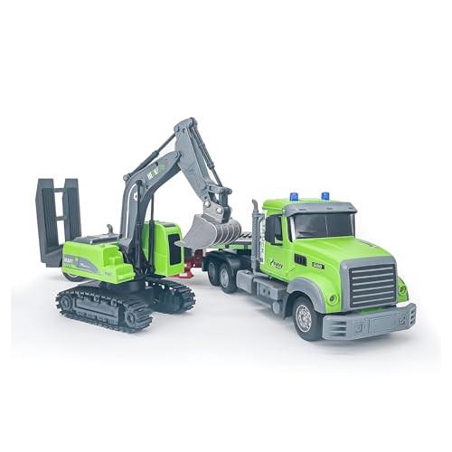 OakridgeStores.com | Odyssey Toys - Buddy Truck Scoop and Haul - 2-in-1 RC Hauler & Excavator Set w/ Lights & Sounds for Ages 6+ - ODY-8809 850040302721