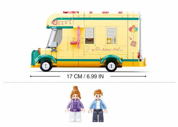 OakridgeStores.com | Sluban - M38-B0960 Camper Van - Building Brick Set for Ages 6+, 314 pcs, 2 Mini Figures - M38-B0960 6938242958206