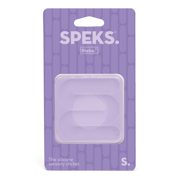 OakridgeStores.com | Speks - Slabs Silicone Sensory Sticker - Path Texture, Purple - SLABSSQUAREPATHPURPLE 810203790512