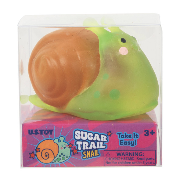 OakridgeStores.com | US Toys - SugarTrail Snail Squeezy - Sensory Fidget Toy, Stretch & Squish Play - 2685 049392026854