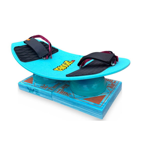 OakridgeStores.com | Spooner - Freestyle 22.5 inch Board Aqua w/ Footstraps & AirBalls - Balance Trainer for Ages 5+ - FR-AT-AQU