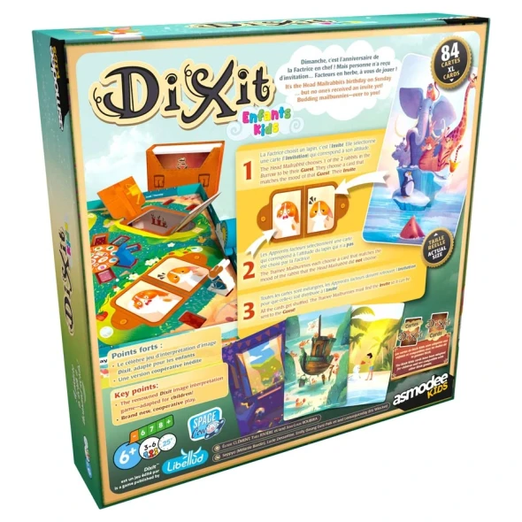 OakridgeStores.com | Asmodee - Dixit: Kids - Cooperative Childrens Board Game for Ages 6+, 36 Players, 20 Min - SCODIXK0101 3558380121275