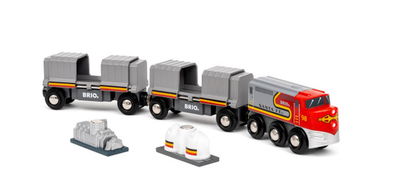 OakridgeStores.com | BRIO - BRIO World Trains of the World Santa Fe Train - Wooden Streamliner Engine & Wagons, Ages 3+ - 63608900 7312350360899