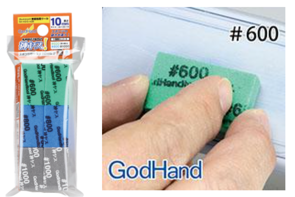 OakridgeStores.com | GodHand Tools - Sanding Sponge Assortment (12) - #600/#800/#1000 - KS10-A3B 4562349872473