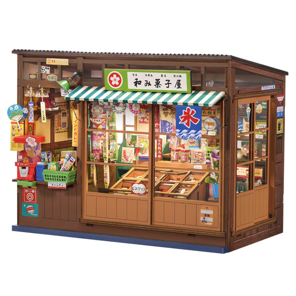 OakridgeStores.com | Robotime - Blossom Book Booth - DIY Miniature Book Nook Kit w/ Warm Lighting - for All Scales Dollhouse Miniature - TGE05 6946785127034