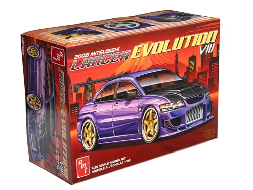 OakridgeStores.com | AMT - 1:25 - 1995 Mitsubishi Lancer Evo - Plastic Model Car Kit - 1552M 849398080863