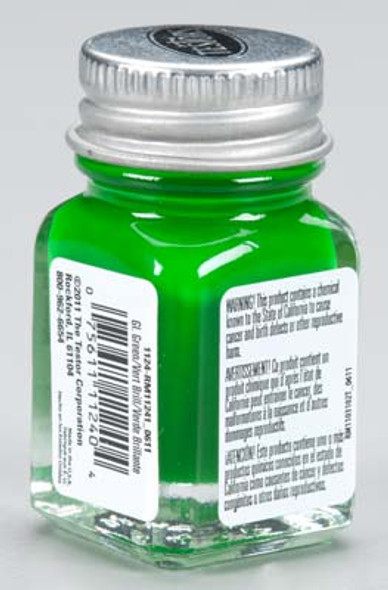 TESTORS - 1124 Green 1/4 oz. Enamel Paint 075611112404