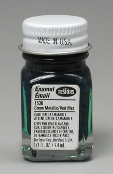 TESTORS - 1530 Green Metal Flake 1/4 oz. Enamel Paint 075611153001