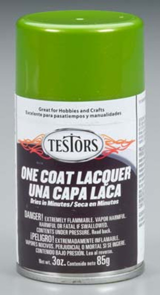 TESTORS - 1835MT Lacquer Spray Lime Ice 3 oz. Paint 0075611183503