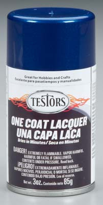 TESTORS - 1836M Lacquer Spray De Ja Blue 3 oz. Paint 075611183602