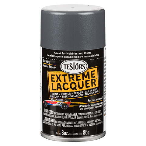 TESTORS - 1849MT Lacquer Spray Graphite Dust 3 oz. Paint 0075611184906