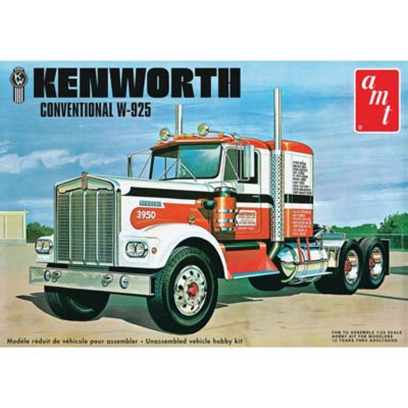 AMT - 1/25 Kenworth W925 Movin On Semi Tractor - Plastic Model Kit (1021) 849398012888