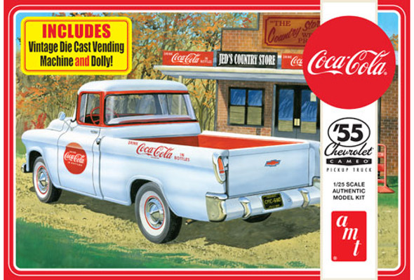 AMT - 1/25 '55 Chevy Cameo Pickup Plastic Model Car Kit (1094) 849398021934