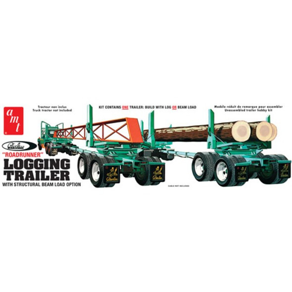 AMT - 1/25 Peerless Logging Trailer Plastic Model Kit (1103) 849398022092