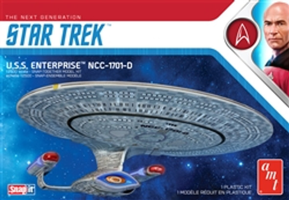 AMT - Star Trek USS Enterprise-D (Snap) 1:2500 Scale plastic model space kit - (1126M) 849398030059