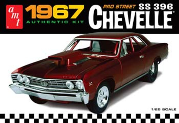 AMT - 1/25 Scale 1967 Chevy Chevelle Pro Street Plastic Model Kit (876) 849398005538