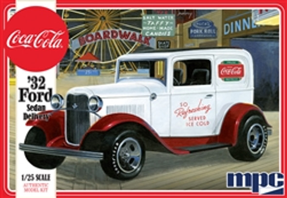 AMT/MPC - 1932 Ford Sedan Delivery (Coca Cola) 1:25 Scale Plastic Model Car Kit - (MPC902) 849398026267