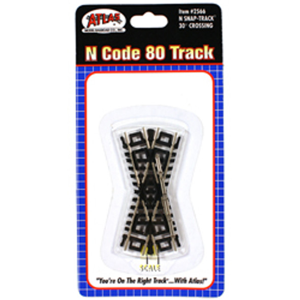 ATLAS - 30 Degree N Scale Crossing Track (2566) 732573025660